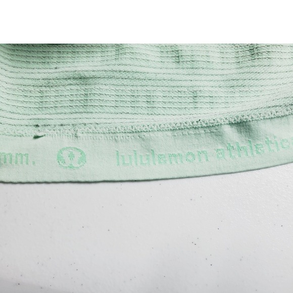 Lululemon Womens 4 Swiftly Tech Long Sleeve Green Striped Thumbholes Top - Picture 6 of 10